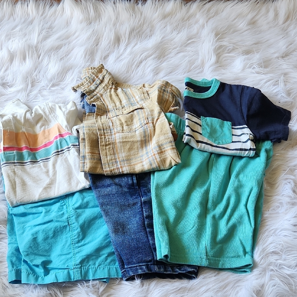 Kids' Multicolor Casual Shirts Set